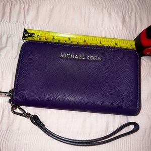 Michael Kors Violet Wristlet with Strap